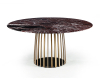 Janua BC07 Basket rond tafel rosso lepanto (serpentine) / steel brass glaze - 1