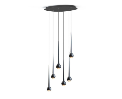 GRAU Falling Sun Chandelier Six hanglamp