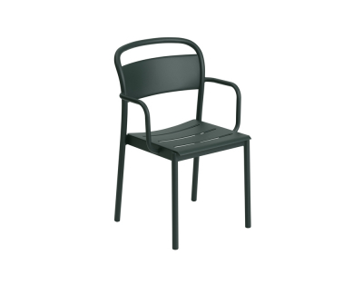 Muuto Linear Steel stoel (met armleuningen)
