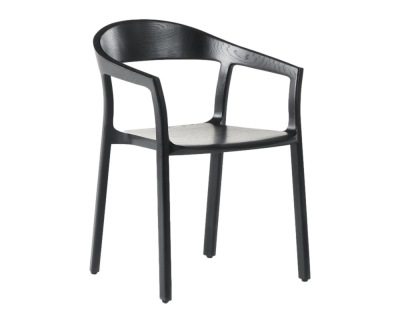 Artisan Tara stoel (massief eiken hout/zwart)